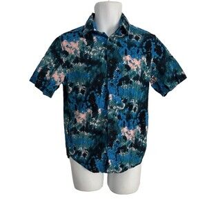 Original Use Men's Tie Dye Shirt Size Small Short Sleeve Casual Button Down